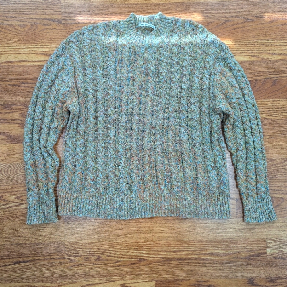 ACNE STUDIOS Green Crewneck Sweater